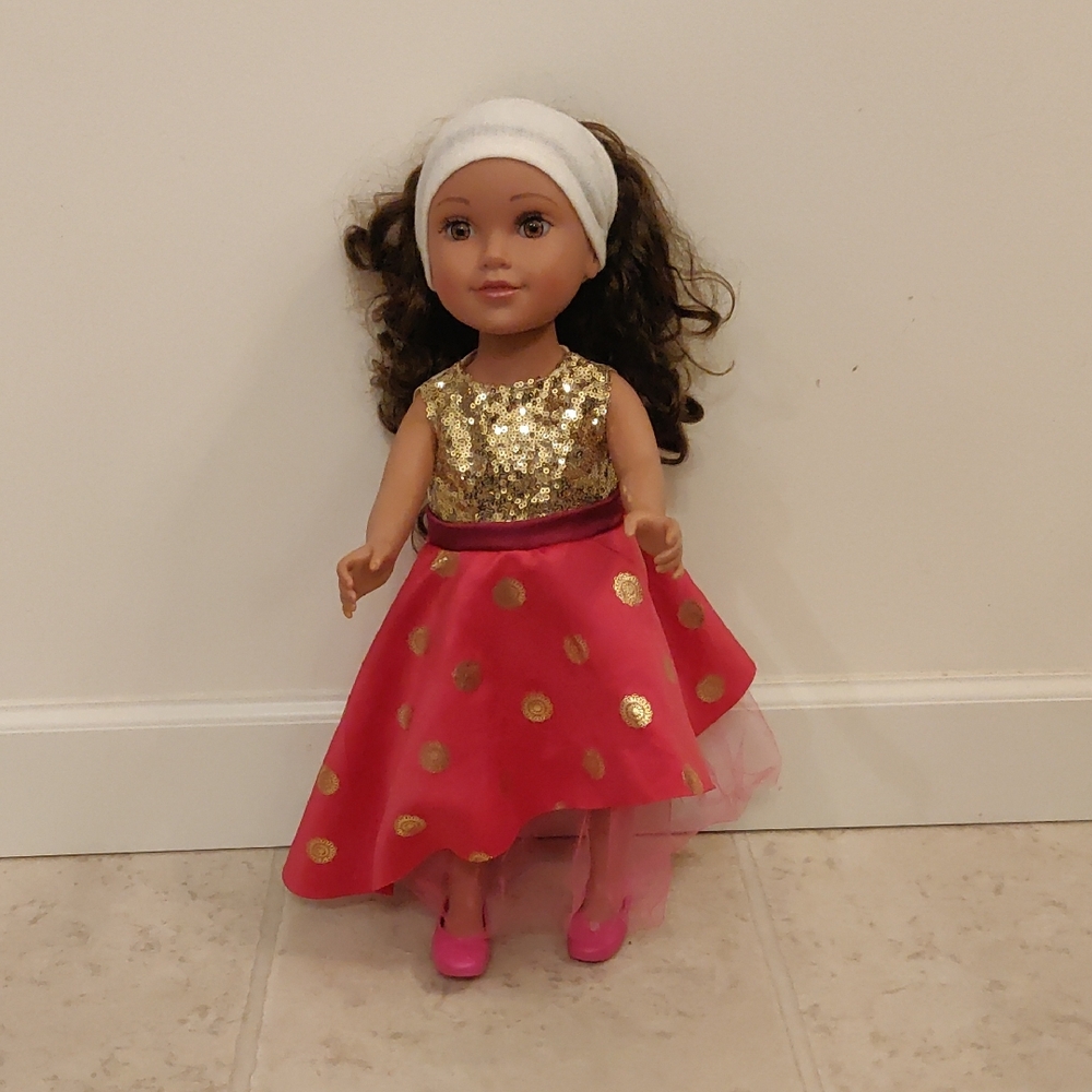 Journey Girls Just Play 18" Fashion Doll brown wavy long hair,  brown eyes Y2K